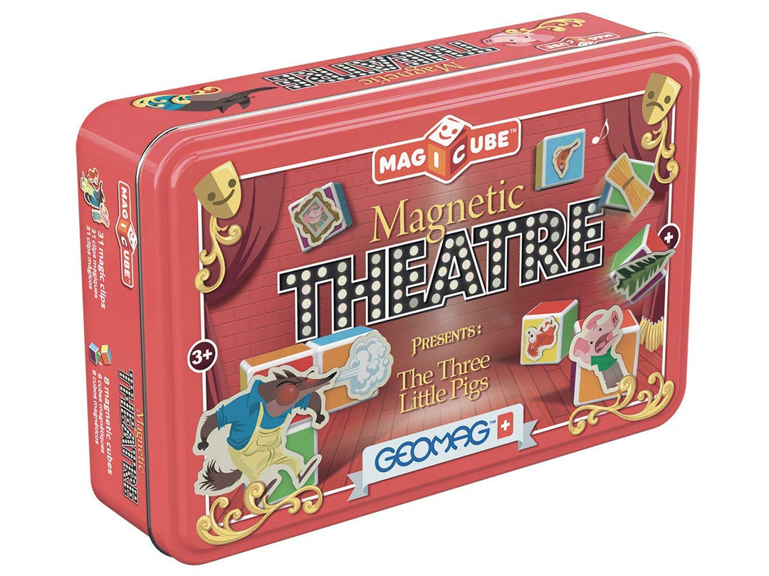 Geomag Magicube 150 Magnetic Theatre - 8 Magnetwürfel und 31 Magic-Clips - Konstruktionsspielzeug, B
