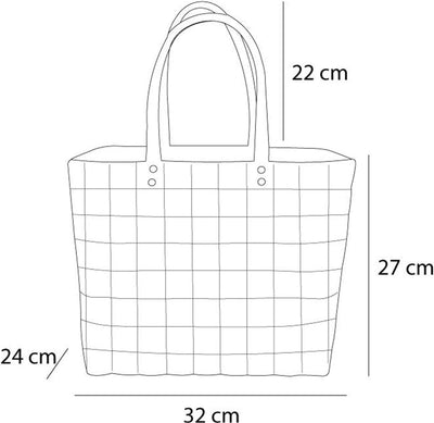 normani Einkaufskorb Einkaufstasche mit Flechtkorb 20 Liter Volumen - Picknicktasche Tasche mit Kühl