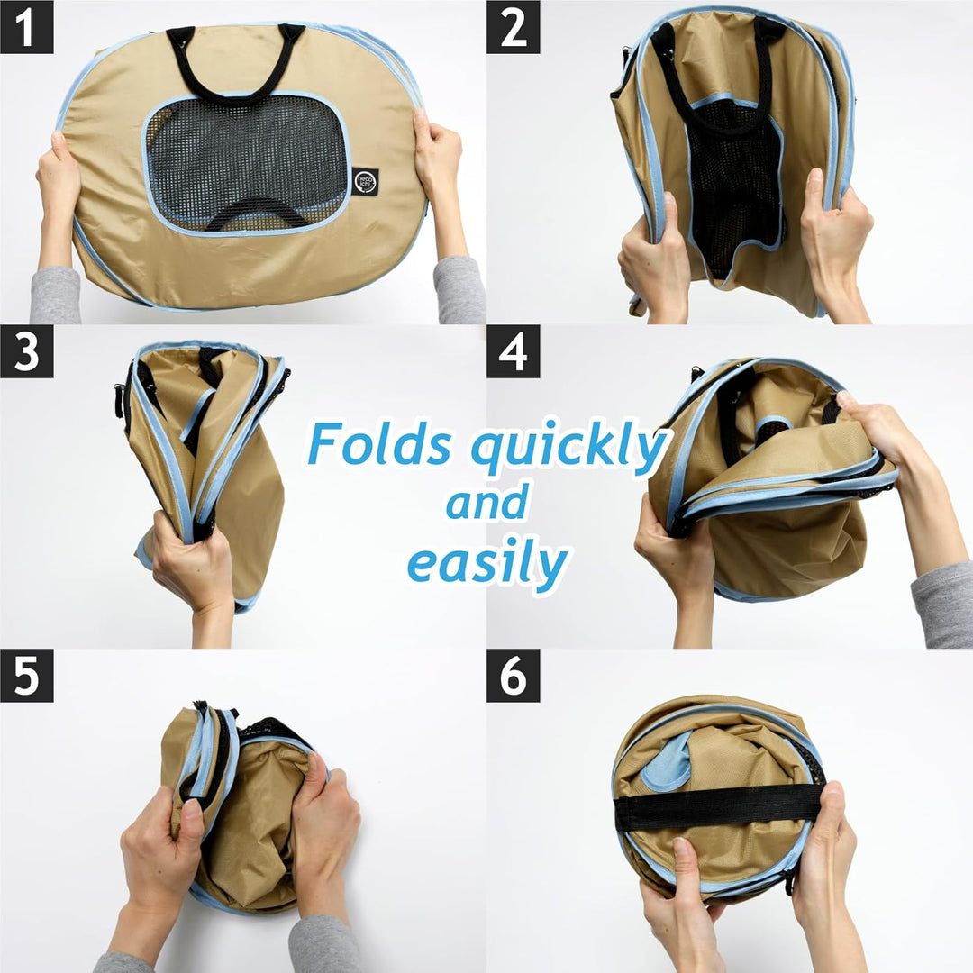 Necoichi Tragbar Ultra Light Cat Carrier mit doppelt Reissverschluss
