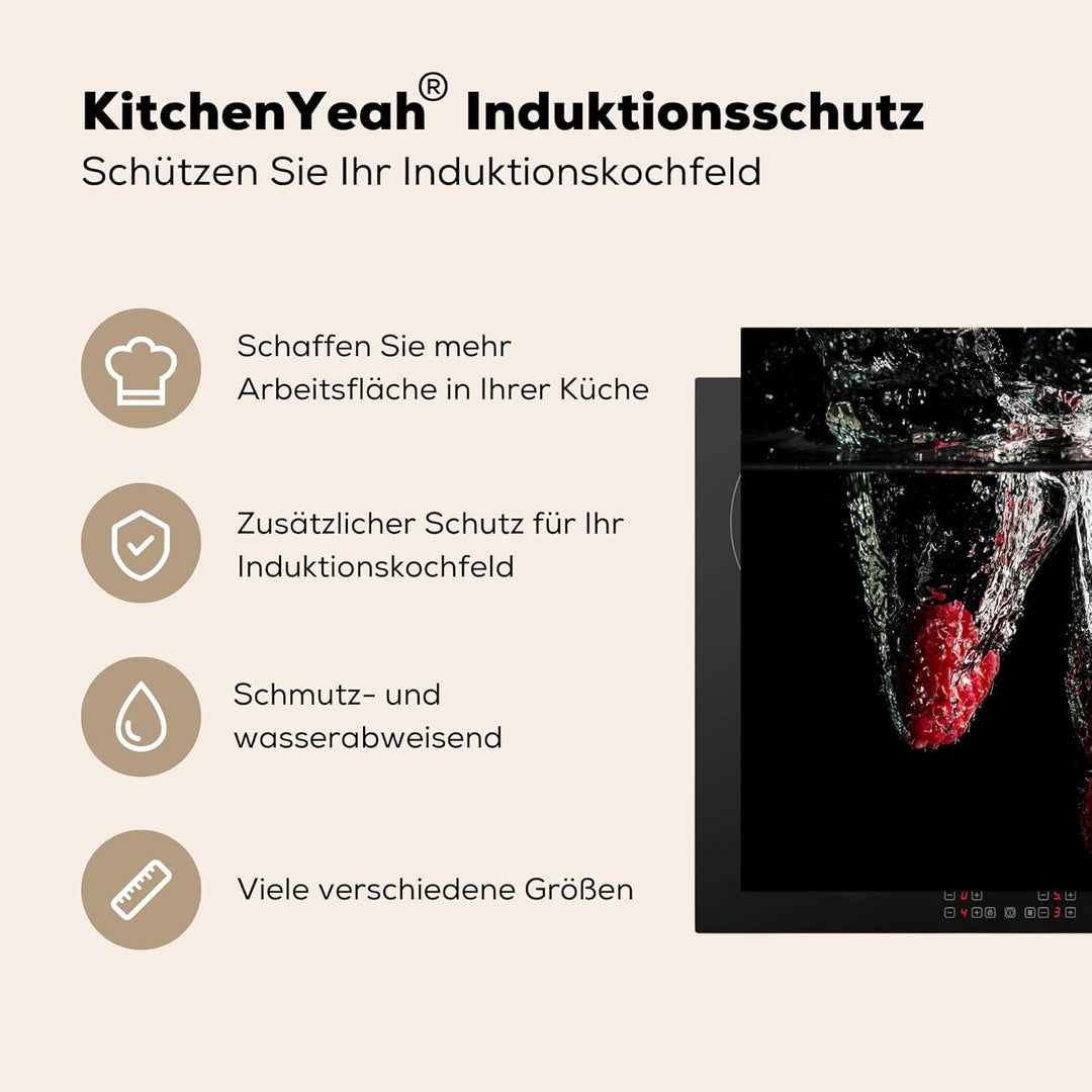 Herdabdeckplatte Einteilig Ceranfeld Abdeckplatte für Induktionsschutz Ceranfeldabdeckung Vinyl Herd