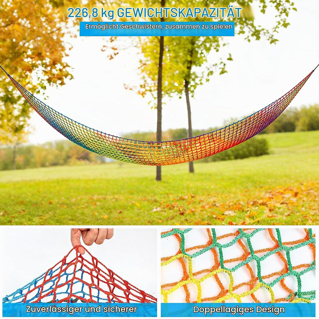Kletternetz Spielplatz, Doppeltschichten Kinder Sicherheitsnetz Klettergerüst Netz Kinder Garten, 3