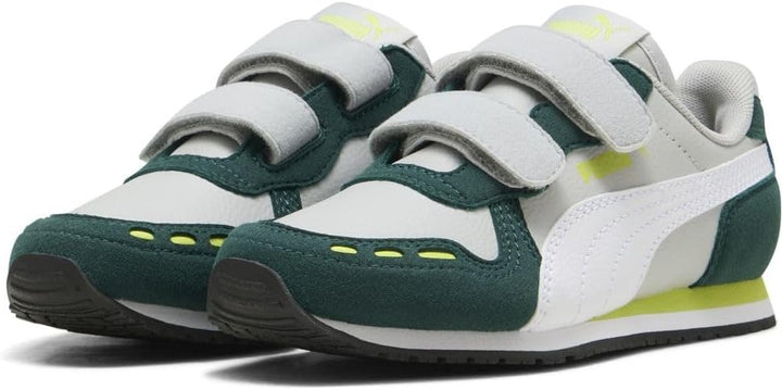 PUMA Unisex Kinder Cabana Racer Sl 20 V Ps Sneaker 30 EU Cool Light Gray Puma White Dark Myrtle Lime
