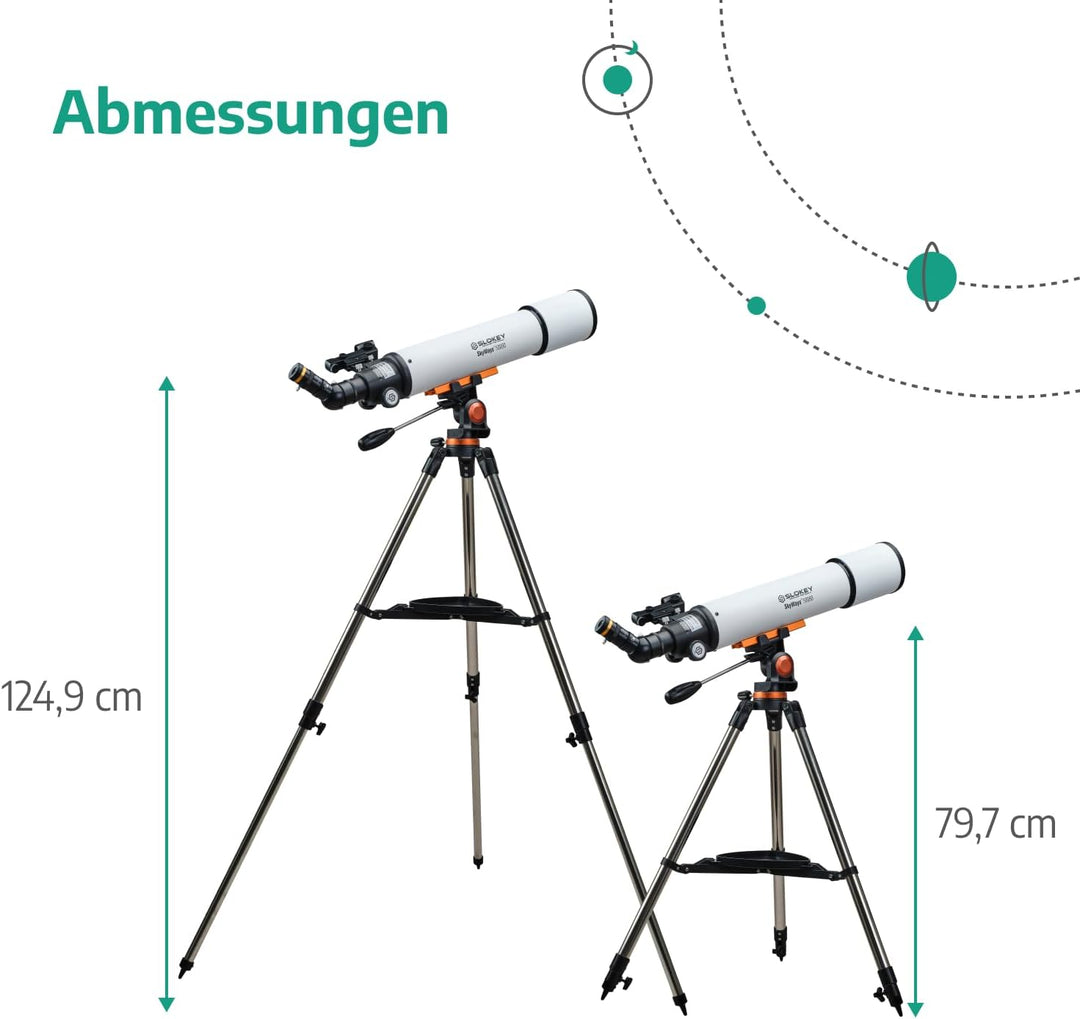 Teleskop Astronomie, Tragbares und Leistungsstarkes 20x-250x, Einfach zu Montieren und zu Verwenden,