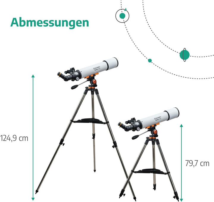 Teleskop Astronomie, Tragbares und Leistungsstarkes 20x-250x, Einfach zu Montieren und zu Verwenden,