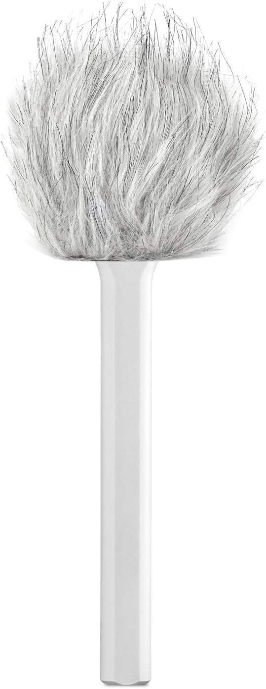 Rode Interview GO Handadapter für Wireless Sendemodule Weiss mit keepdrum Fell-Windschutz Weiss, Wei