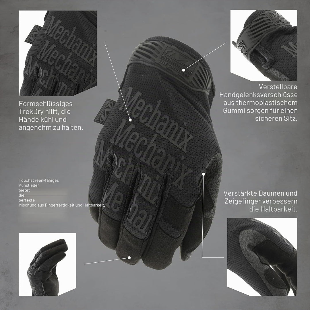 Mechanix MG-55-008 Wear Original Covert Handschuhe (Small, Vollständig schwarz) Einsatzhandschuhe 26