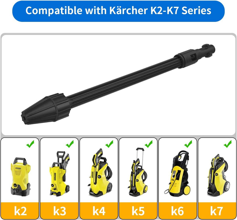 DrRobor 160Bar Hochdruck Hochdruckreiniger Lanze für Kärcher K2 K3 K4 K5 K6 K7, Hochdruck Sprühlanze