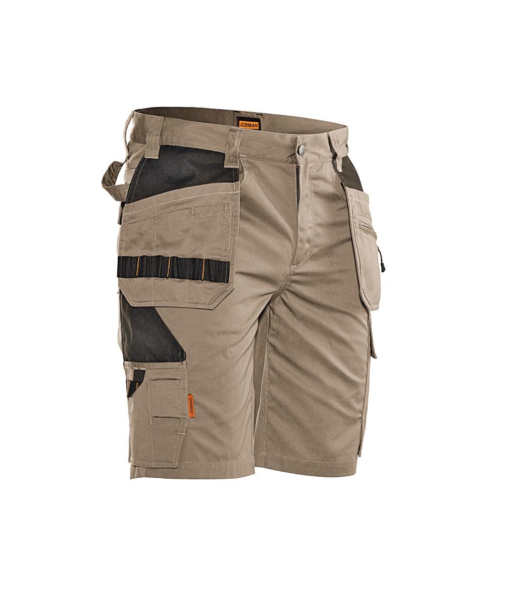 Jobman Kurze Arbeitshose 2722 Khaki/Schwarz Gr. 54 54 Khaki/Schwarz, 54 Khaki/Schwarz