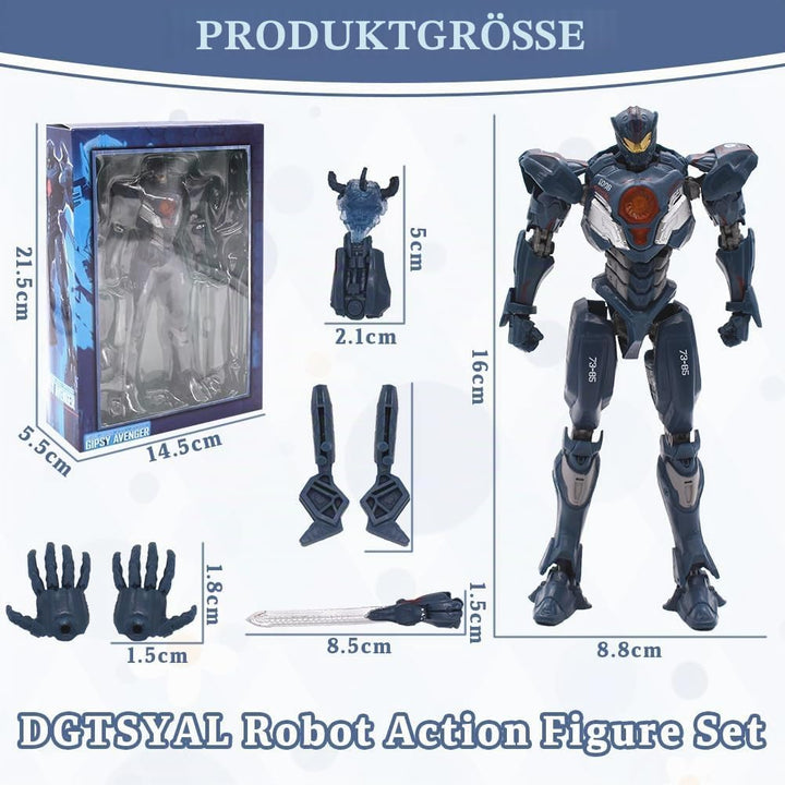 BSNRDX Anime Figuren, 17 cm/6,7 Zoll Pacific Rim Uprising Figuren PVC Actionfigur Statue, Anime Figu