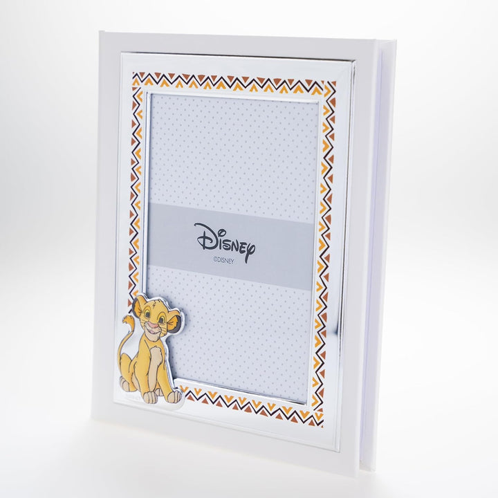 VALENTI & CO. Disney Baby – König der Löwen Simba – Fotoalbum für Kinder mit silbernem Fotorahmen fü