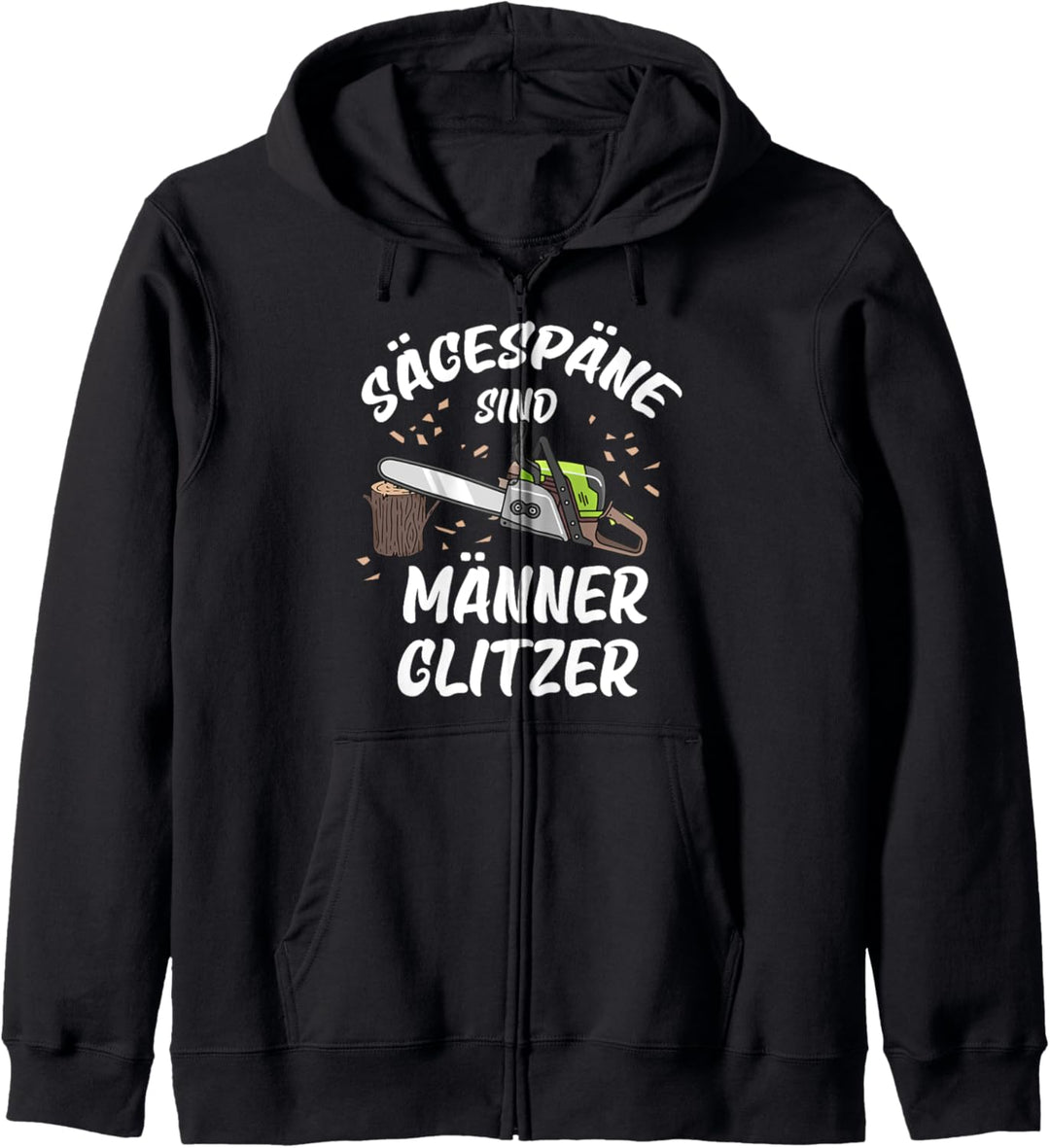 Sägespäne sind Männer glitzer Kapuzenjacke