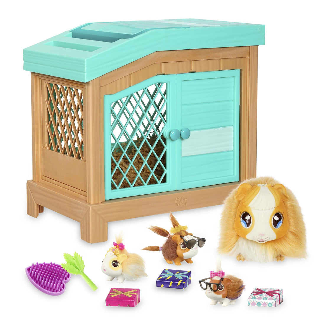 Little Live Pets - Mama Surprise, interaktives Plüsch-Meerschweinchen mit Geräuschen und Bewegungen,