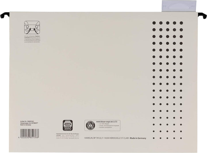 ELBA Hängemappe chic für A4, aus Karton, seitlich offen, chamois, 25er Pack Hängemappe chamois 25 St