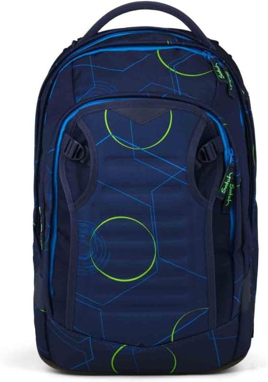 Satch Match Plus Schulrucksack Set 3tlg. inkl. Schlamperbox und Sporttasche (Blue Tech), Blue Tech