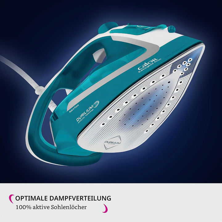 Calor Easygliss Plus FV5719C0 Dampfbügeleisen, türkis 195 g/min, 195 g/min