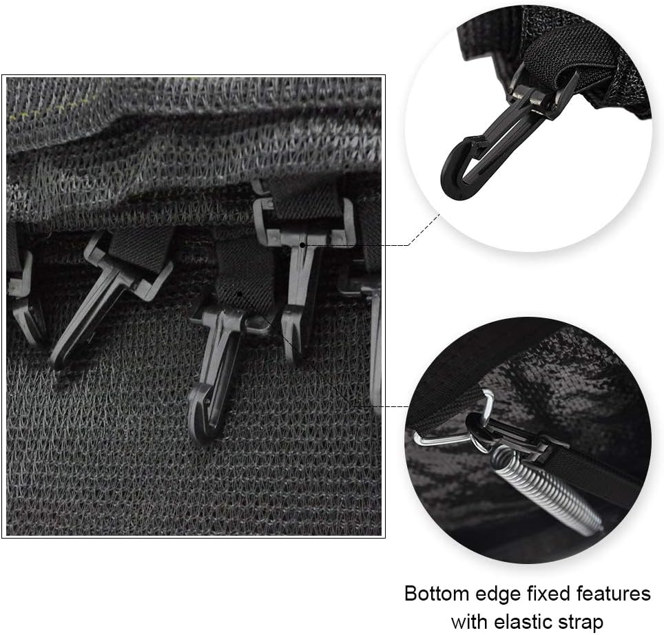 ULTRAPOWER SPORTS Ersatznetz Sicherheitsnetz Trampolinnetz für Trampolin Ø 244 305 366 430 cm 366cm