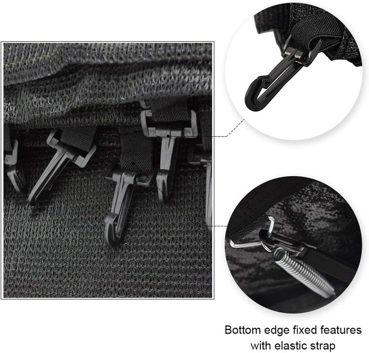 ULTRAPOWER SPORTS Ersatznetz Sicherheitsnetz Trampolinnetz für Trampolin Ø 244 305 366 430 cm 366cm