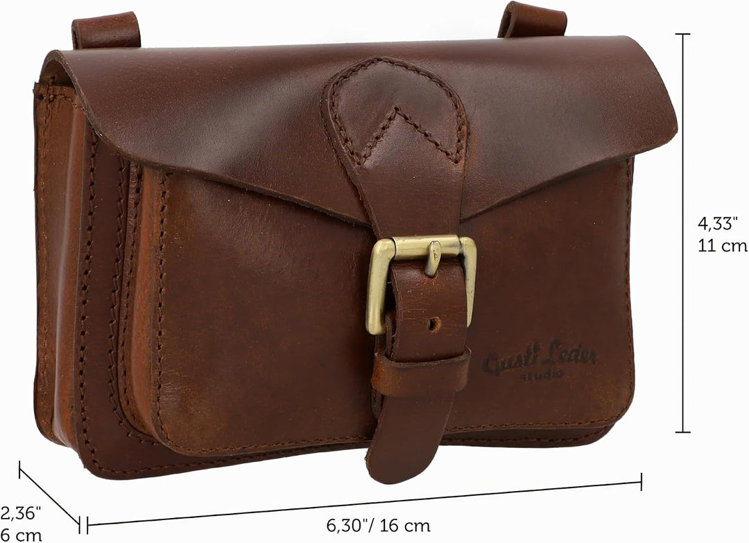 Gusti Satteltasche Leder - Antonio M. Lenkertasche Fahrradtasche Ledertasche diebstahlsicher Vintage