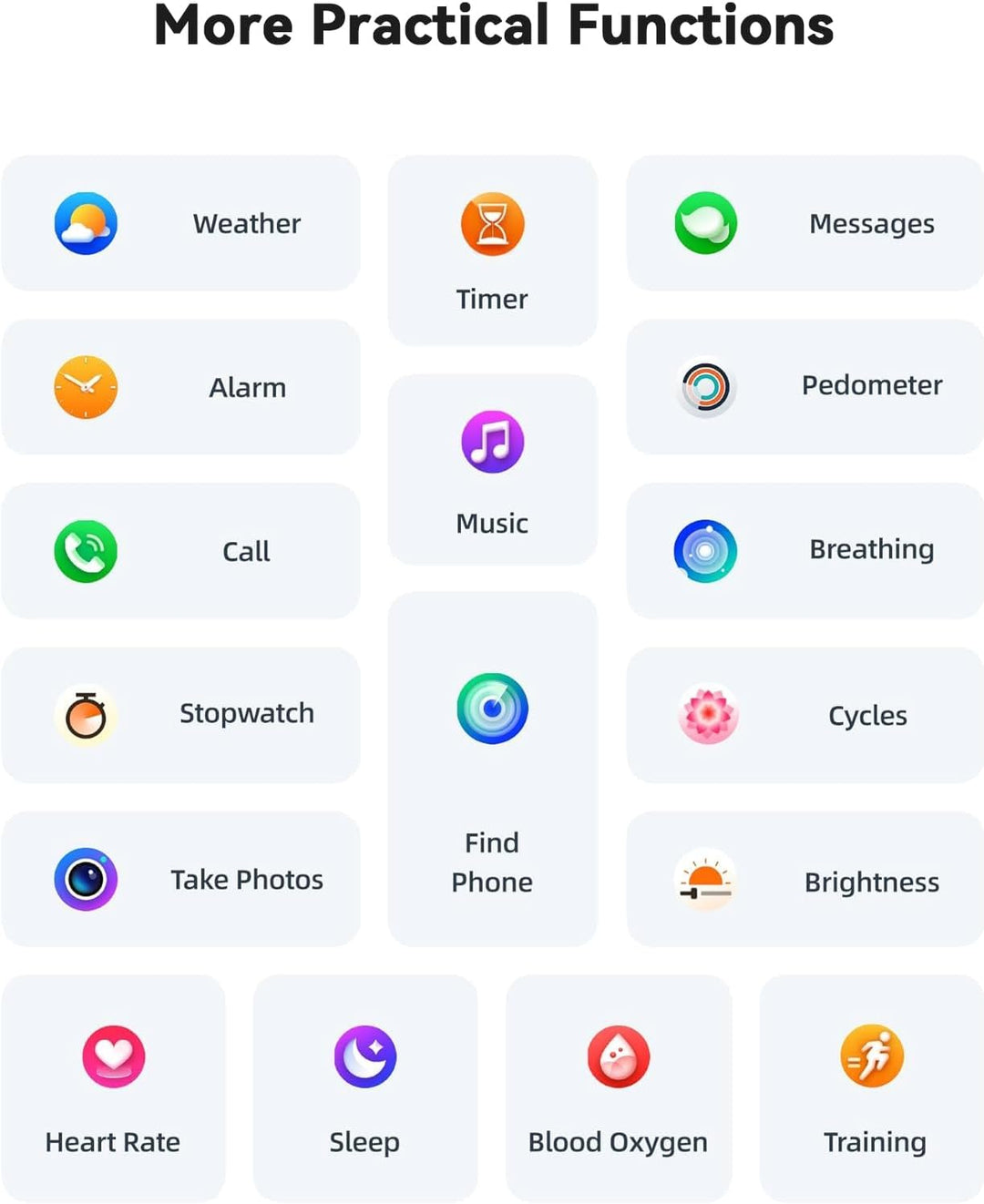 Smartwatch Damen, 1.83 Zoll HD-Display Smart Watch mit Telefonfunktion, 100+ Sportmodi Fitness Track