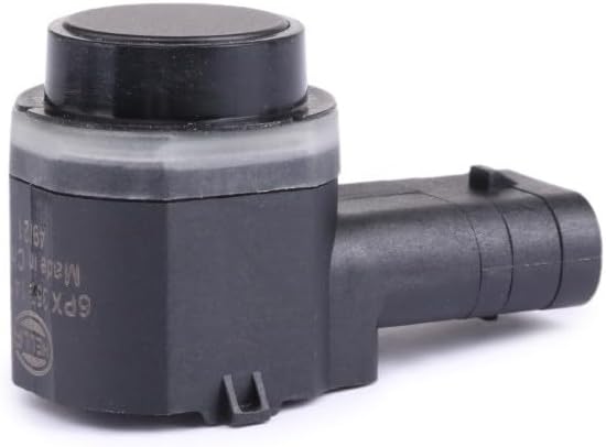 HELLA 6PX 358 141-051 Sensor, Einparkhilfe - gewinkelt - 3-polig - gesteckt - lackierbar - mit Befes