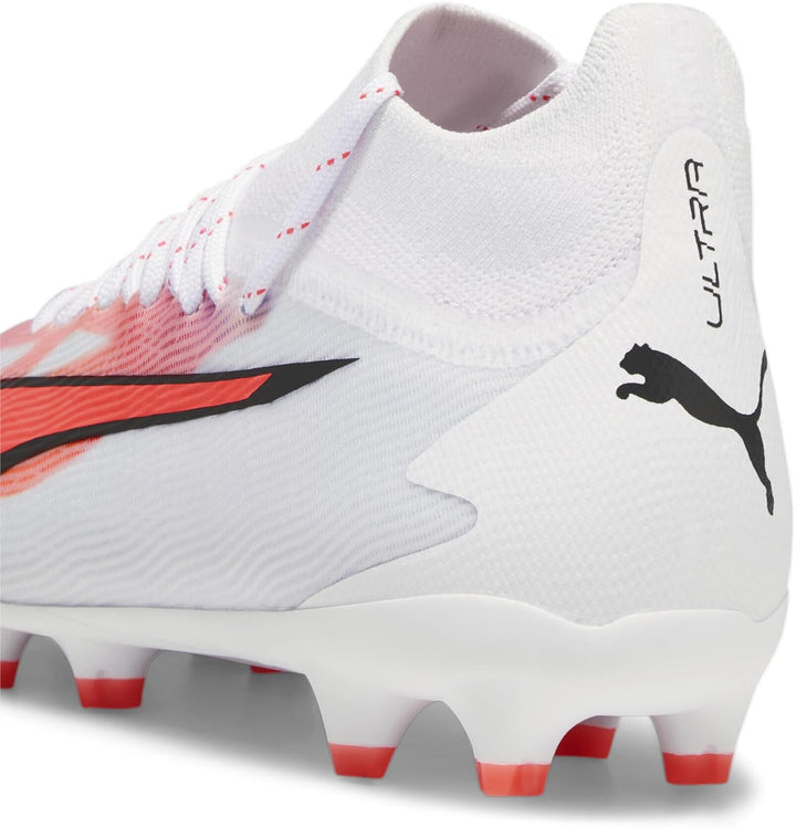 PUMA Ultra Pro FG/AG Jr Kids The Forever Faster Kinder 34 EU Weiss Schwarz Feuer Orchidee Rot, 34 EU