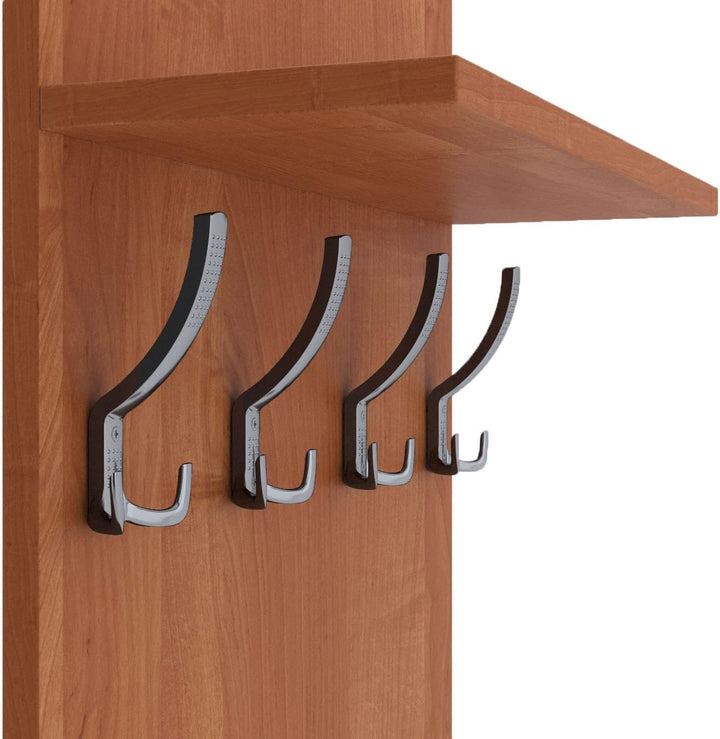 AKKE 100x60 | MAXI Garderobenpaneel Wandgarderobe Garderobe Wandpaneel Kleiderstange CHROM | ERLE 10