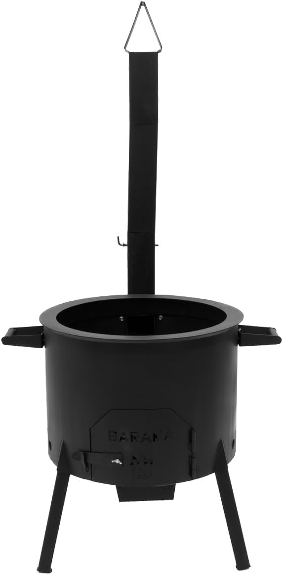 Utschak Universell XL inkl. Adapter & Aschebehälter Feuerofen | Uchag für Kazan 16 & 22 Liter Outdoo