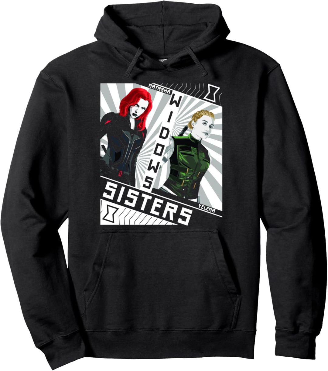 Marvel Black Widow Natasha Yelena Sisters Pullover Hoodie