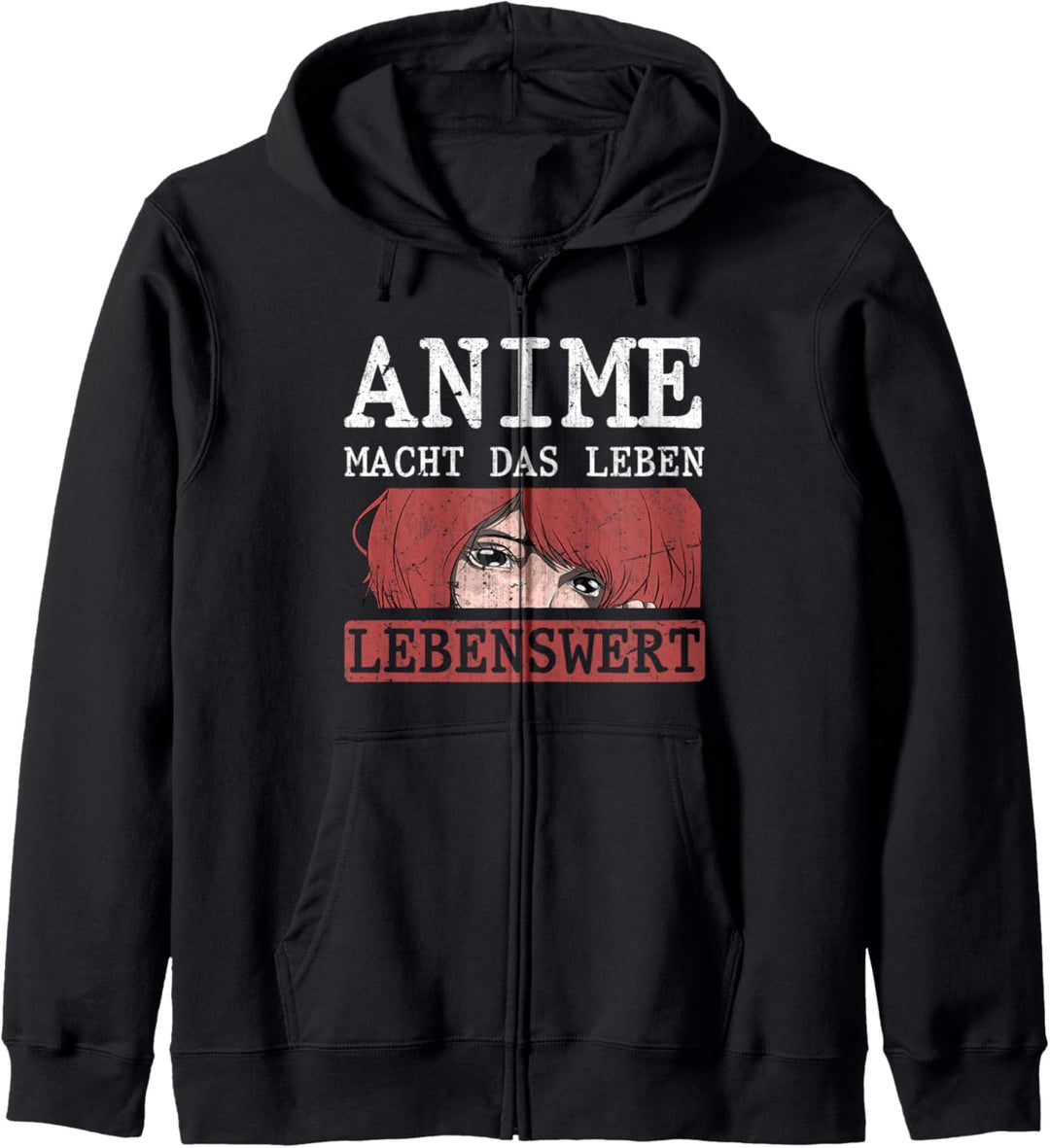 Anime macht das Leben lebenswert Lustiges Kawaii Anime Kapuzenjacke
