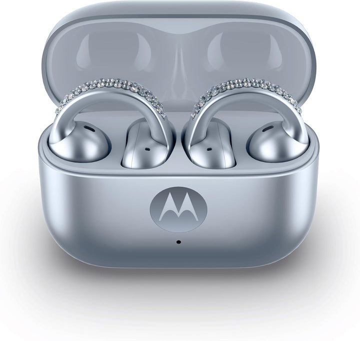 Motorola Moto Buds Loop Feat. Sound by Bose (Open-Ear-Earbuds, BT 5.4, kristallklarer Sound, Geräusc