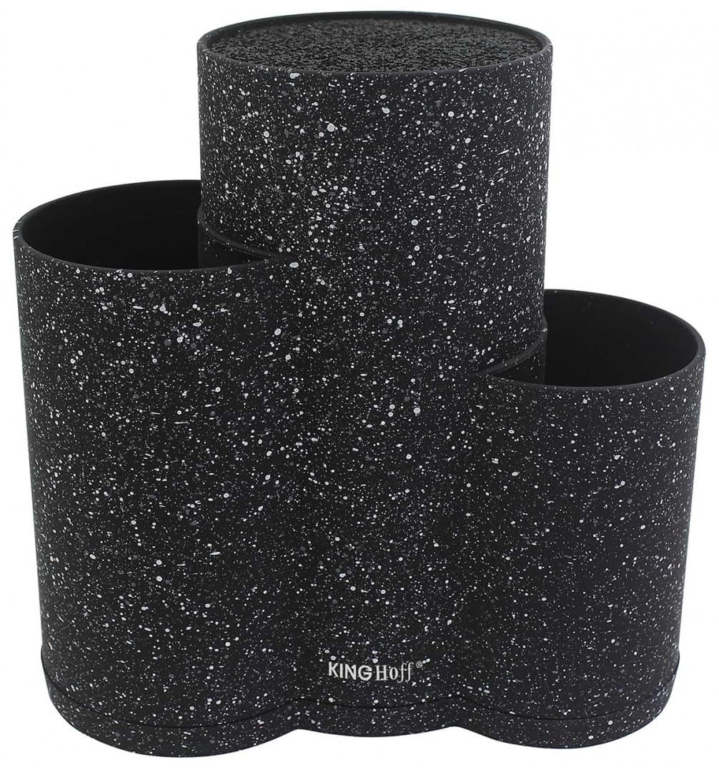 3 in 1 Universeller Messerständer KINGHOFF (Schwarz), Schwarz