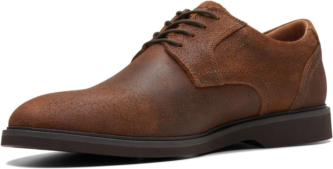 Clarks Herren Malwood Lace Oxford 44 EU Cola Veloursleder, 44 EU Cola Veloursleder