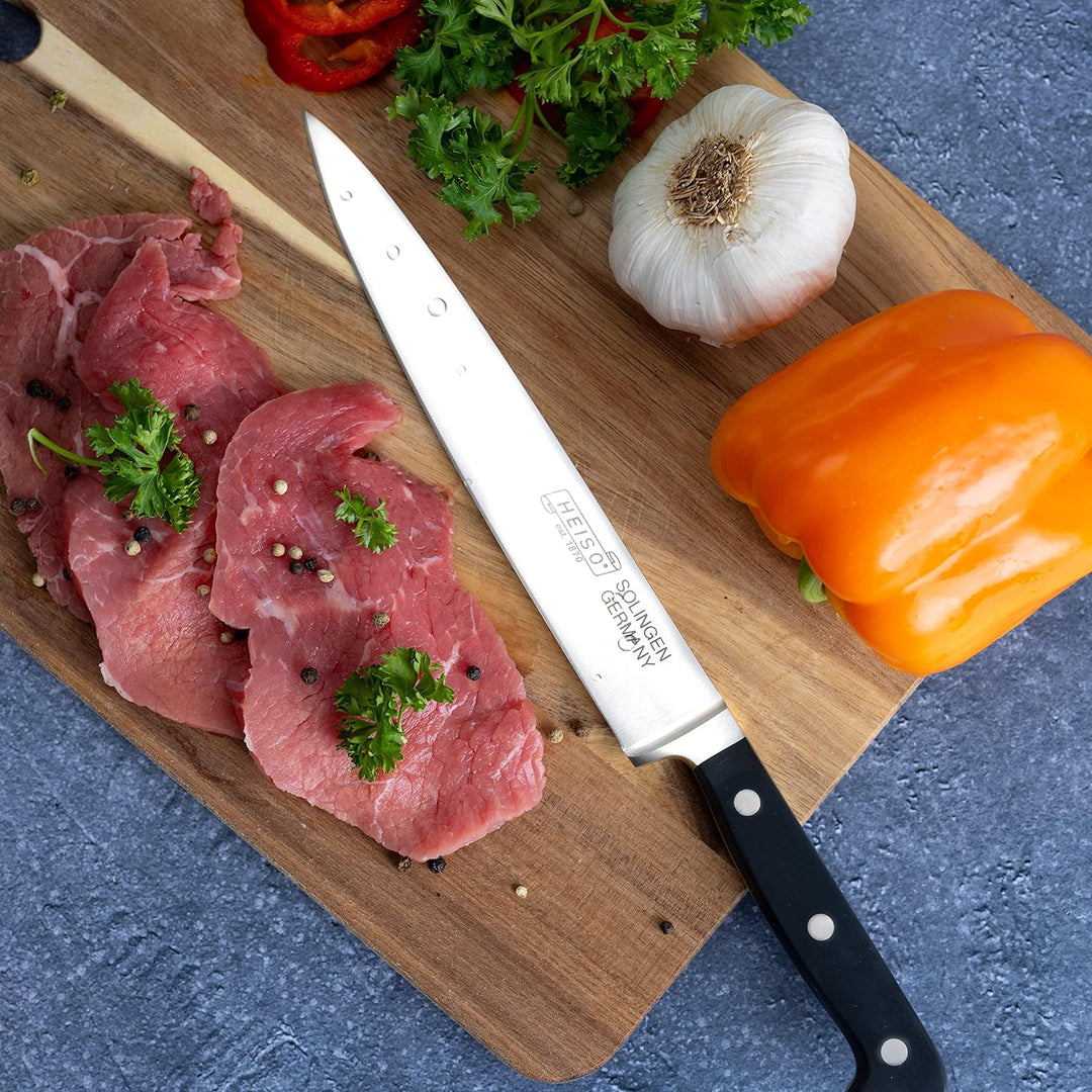 HEISO - Fleischmesser - PREMIUM SERIE - rostfreie 21cm Klinge - Küchenmesser Made in Solingen - Flei