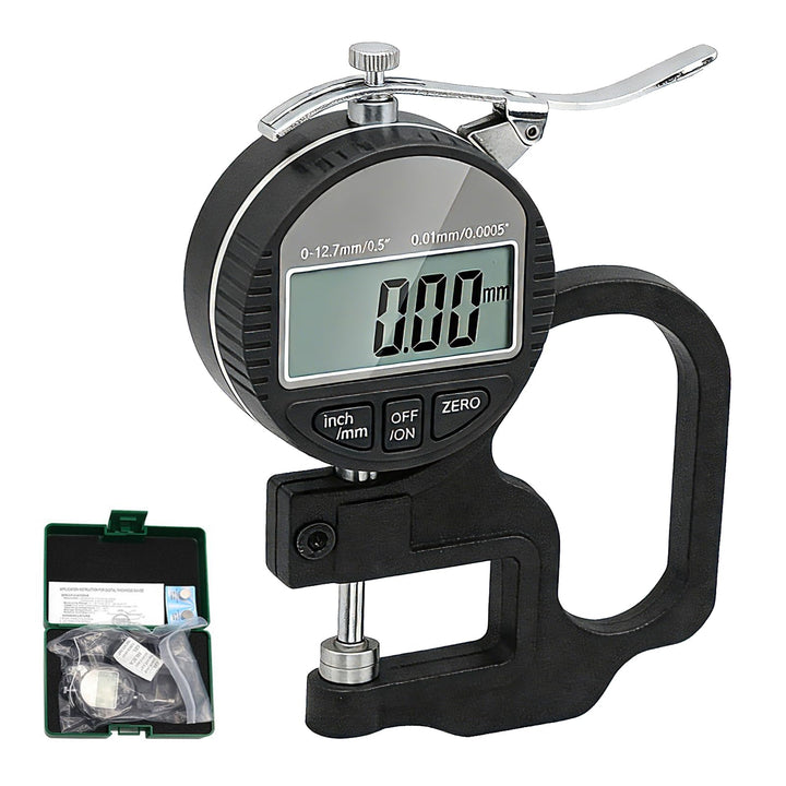 Digitales Dickenmessgerät 0-12,7 Mm Messbereich, Tragbarer Digitaler Dickenmessstreifen, Genauigkeit