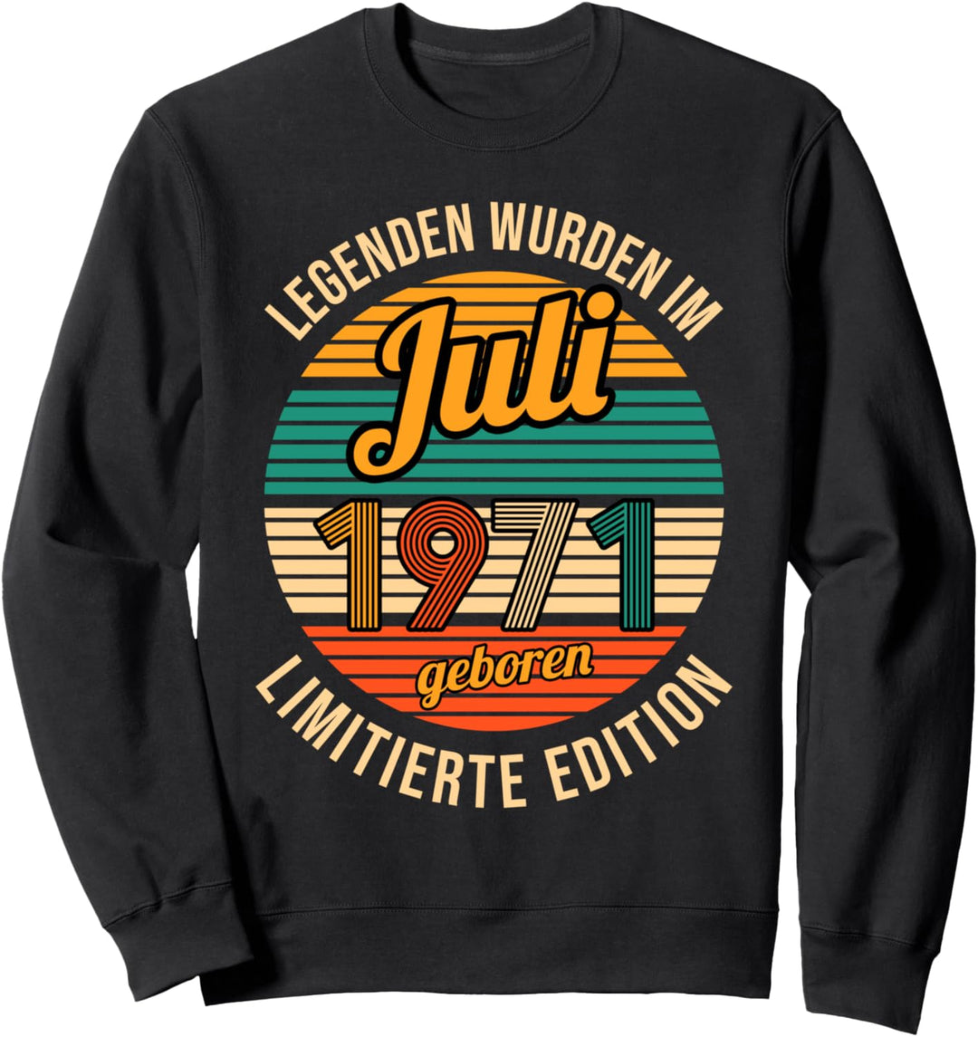 Juli 1971 50.Geburtstag Mann Sweatshirt