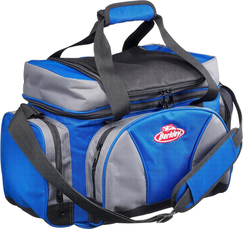 Berkley System Angeltasche/Tackletaschen – inklusive Köderboxen L Blue/Grey, L Blue/Grey