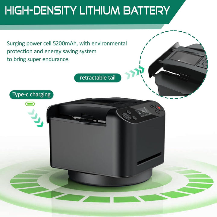 Automatischer Kartenmischer Kartengeber,Ultra leise 360° drehbarer Kartengeber mit 4 kabellosen Kart