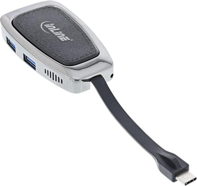 InLine® Multifunktions-Hub USB 3.2 Gen.2 USB Typ-C (2X USB-A 10Gb/s + 1xHDMI 4K@60Hz + 1x USB-C 10Gb