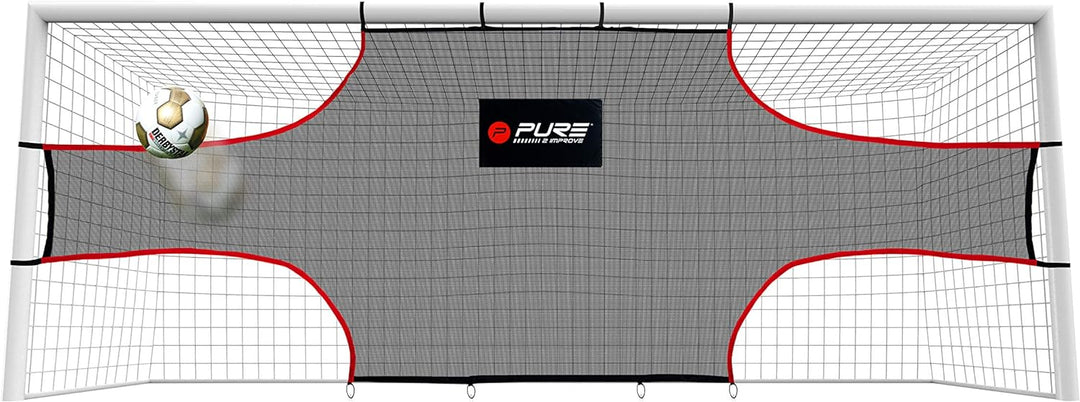 Pure2Improve Fussball Torwand, Target Goalshot, Fussballtor 732 cm x 244 cm, Inklusive Tragetasche,