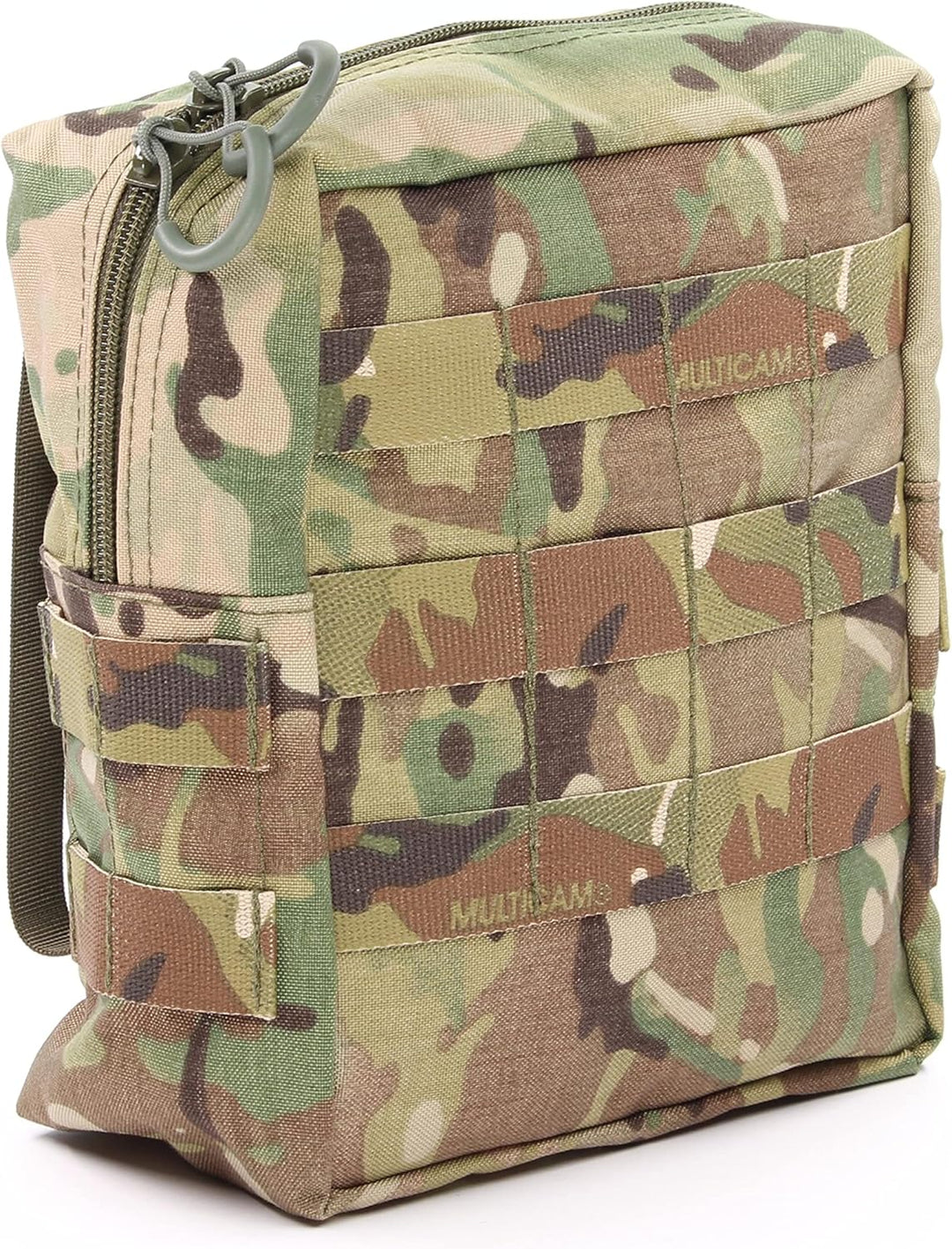 Zentauron Reissverschlusstasche L mit MOLLE-System I BW-Tasche, Rucksack Zusatztasche L Multicam, L