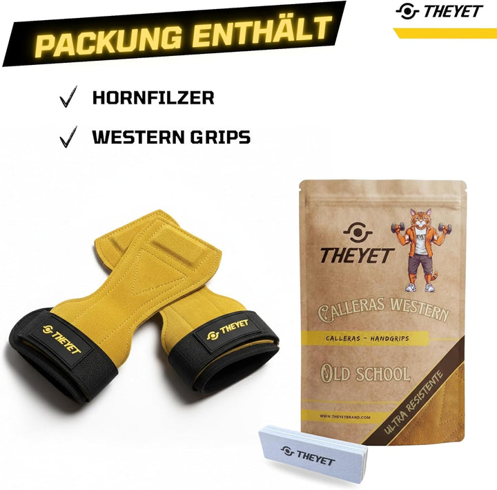 Theyet Crossfit Grips | Fitness Handschuhe Herren und Damen | Lifting Straps mit Handgelenkstütze |