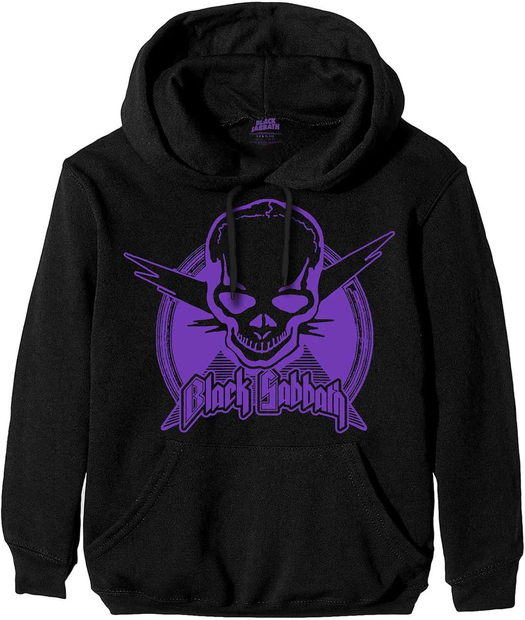 Black Sabbath Kapuzenpullover Aviation Skull Band Logo Nue offiziell Herren L Schwarz, L Schwarz