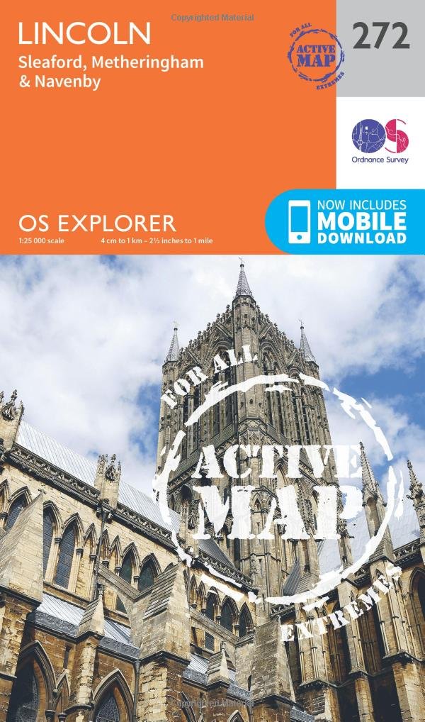 Lincoln (OS Explorer Active Map, Band 272), Karte