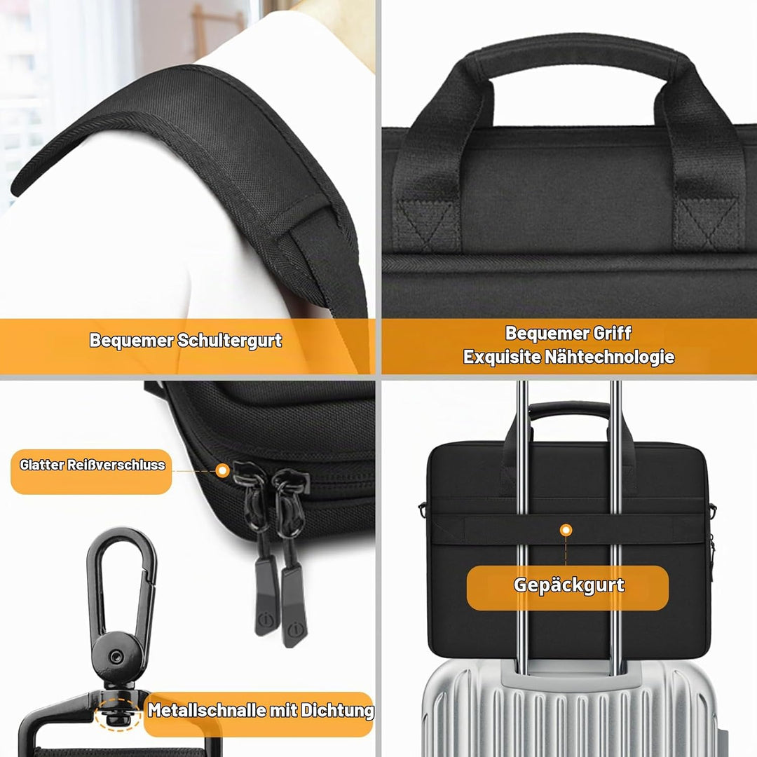 ZYB Grosse Kapazität Laptoptasche 15.6 Zoll 16 Zoll Laptop Tasche,Notebook Tasche für 15.6-16 Zoll L
