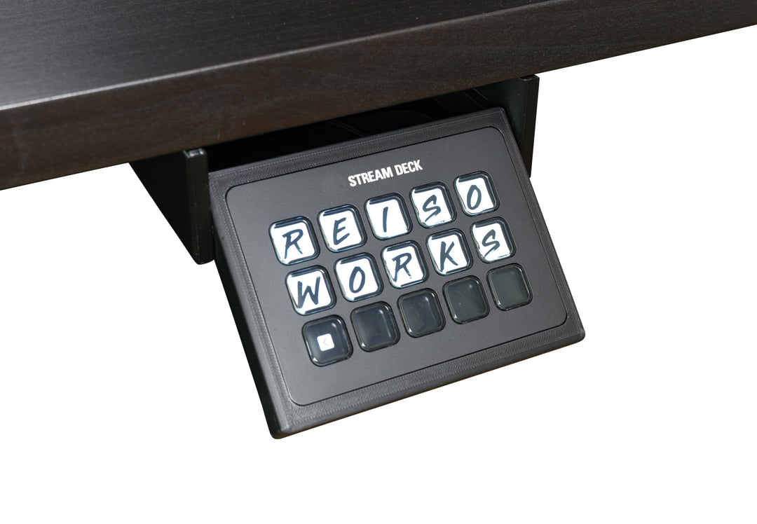 Tischhalterung passend für Elgato Stream Deck – versenkbar & clean, Klebe- oder Schraubmontage, komp