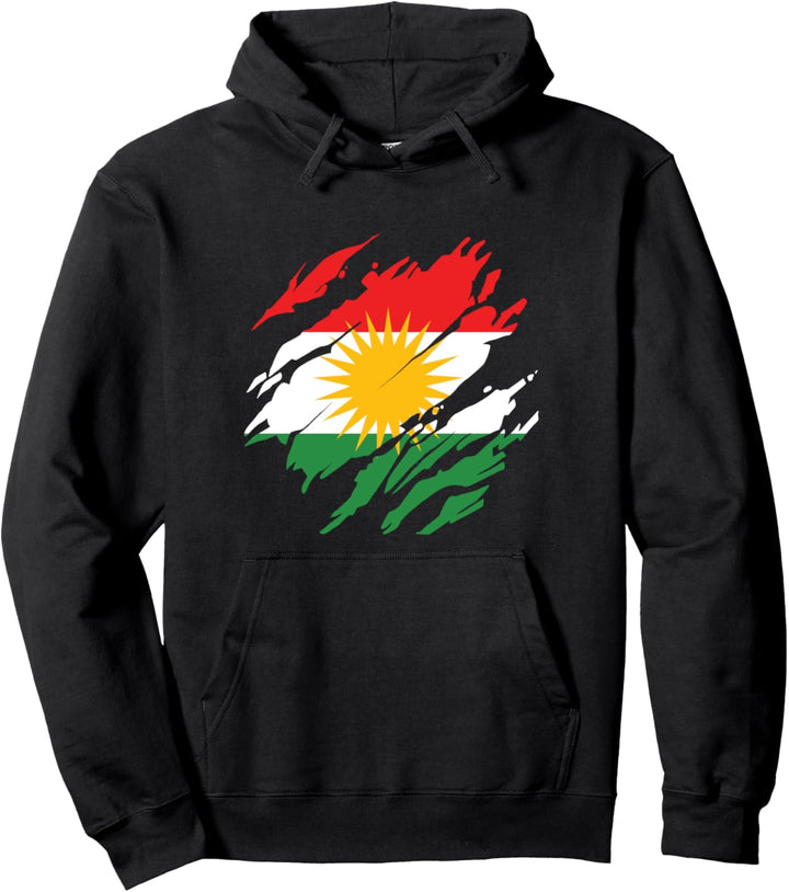 Kurdistan Flagge Pullover Hoodie
