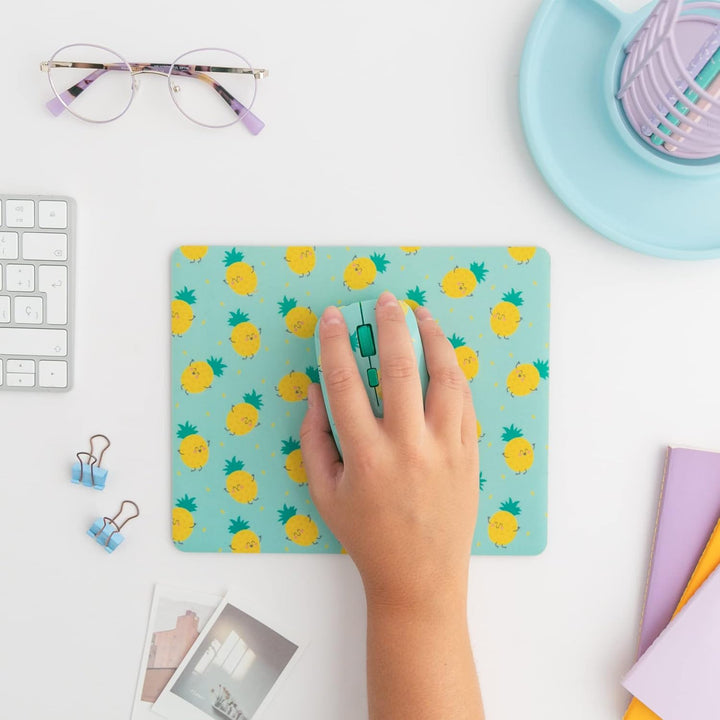 WONDEE Mr. Wonderful 2-in-1 Set mit Maus und Mauspad im Ananas-Design