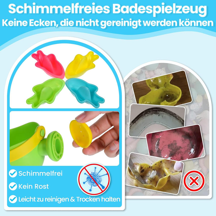 Badespielzeug Baby ab 1 2 3 4 Jahre, Badewannenspielzeug Wasserspielzeug Kinder Schwimmbad Pool Plan