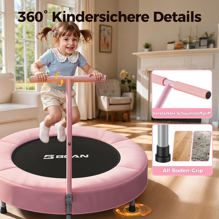 BCAN 91 cm Kleinkind-Trampolin, ASTM-Zertifiziert Schaumstoffgriff und sichere, verdickte Abdeckung,