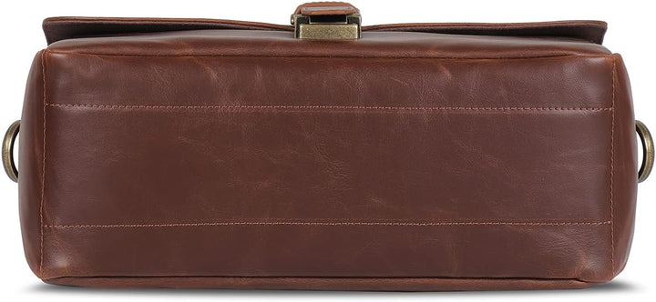 MegaGear MG1526 Kameratasche - Kuriertasche aus Leder für Spiegellose, Sofortbild - und DSLR Kameras